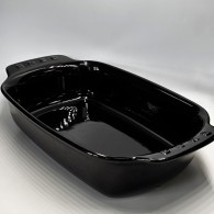 PLAT À FOUR SMEG NOIR 38 CM