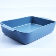 PLAT À FOUR ROYAL BLEU 38 CM