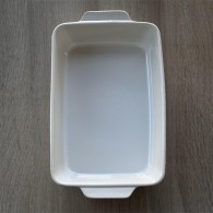 PLAT À FOUR BLANC 22 CM