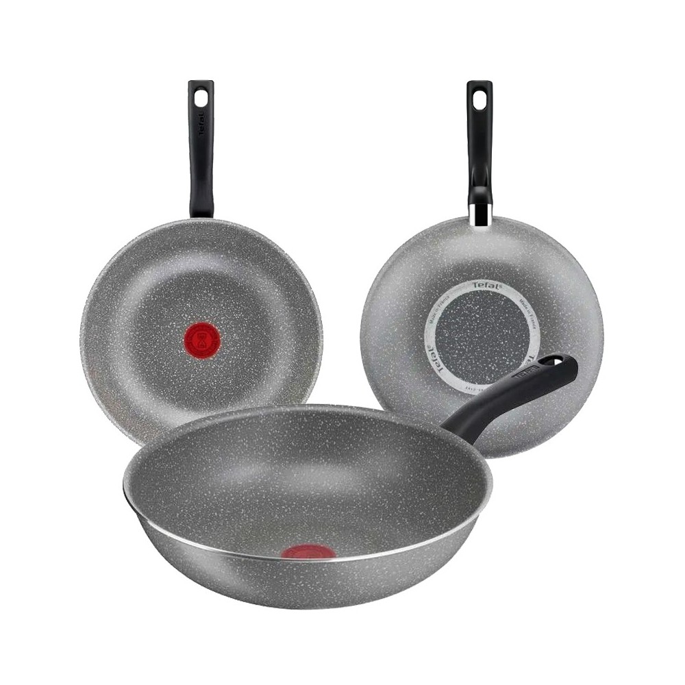POÊLE WOK ANTIADHÉSIF MINERALIA 28 CM - TEFAL Cook Natural