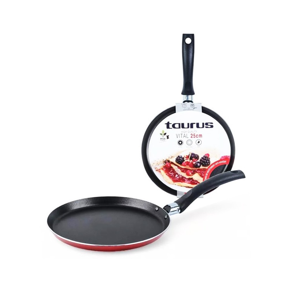 POÊLE CRÊPIÈRE ANTIADHÉSIF 25 CM - TAURUS "VITAL"