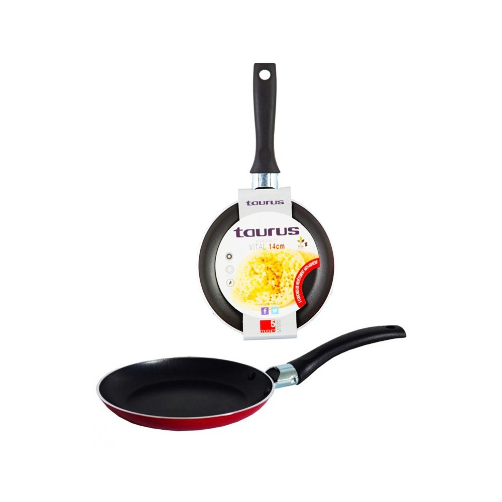 POÊLE CRÊPIÈRE ANTIADHÉSIF 14 CM - TAURUS "VITAL"