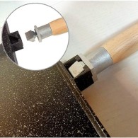 POÊLE CARRÉ ANTIADHÉSIF 2 FACES MULTIUSAGE 25x25 CM - PANDIANI