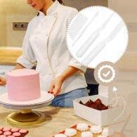 SET DE 4 USTENSILES DE PÂTISSERIE POUR DÉCORATION - LA CUCINA