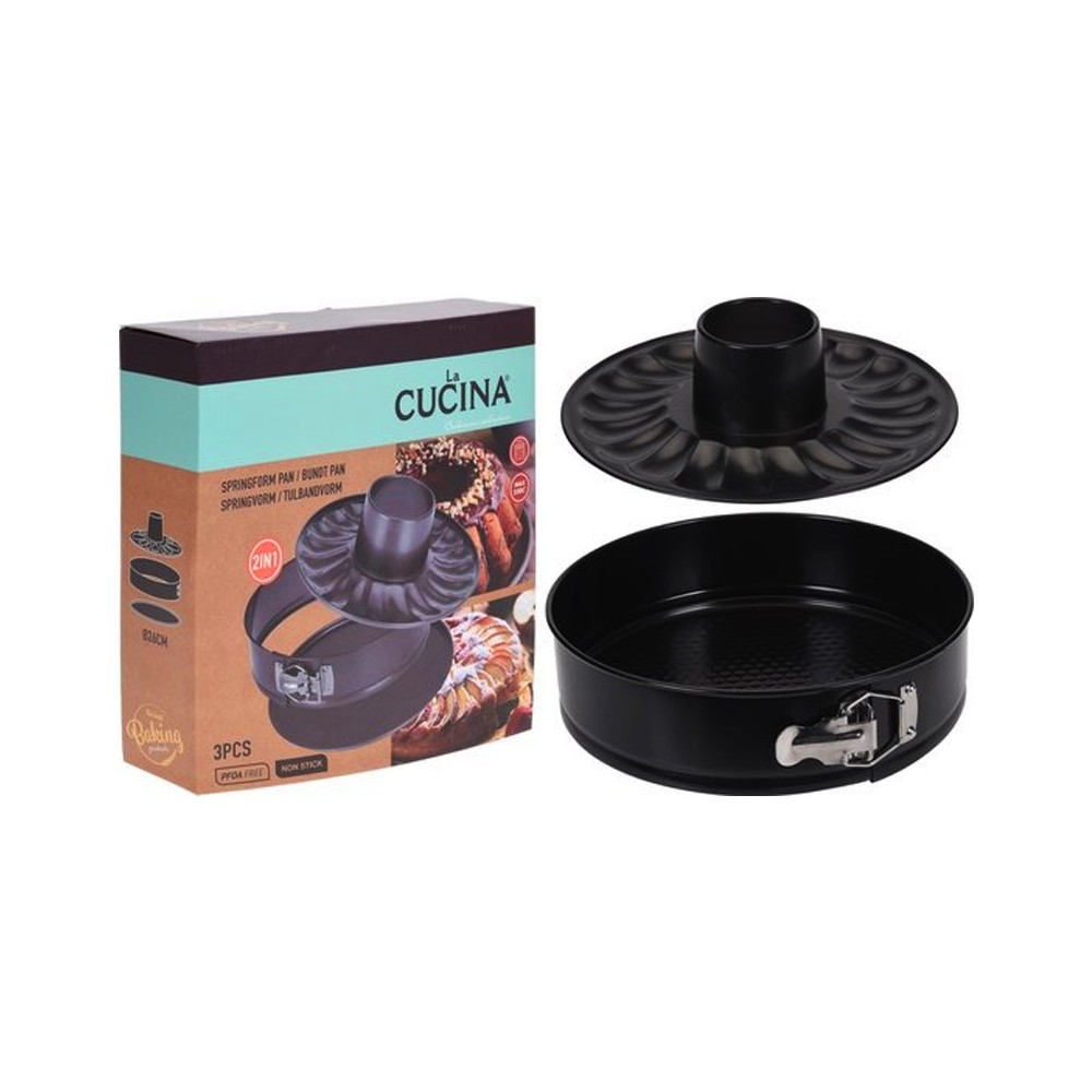 MOULE À SAVARIN ANTIADHÉSIF AVEC FOND AMOVIBLE 2in1 - LA CUCINA