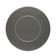 ASSIETTE PLATE GRISE EN GRÈS CÉRAMIQUE 27 CM