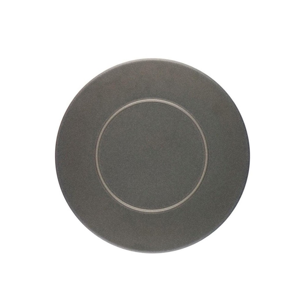 ASSIETTE PLATE GRISE EN GRÈS CÉRAMIQUE 27 CM
