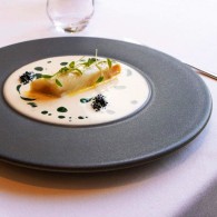 ASSIETTE PLATE GRISE EN GRÈS CÉRAMIQUE 27 CM