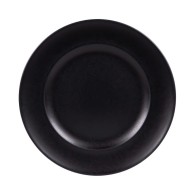 ASSIETTE PLATE NOIRE EN GRÈS CÉRAMIQUE 27 CM
