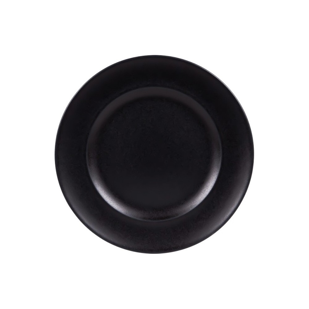 ASSIETTE PLATE NOIRE EN GRÈS CÉRAMIQUE 27 CM