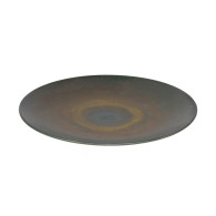 ASSIETTE PLATE GRIS BRUN EN GRÈS CÉRAMIQUE 27 CM