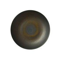 ASSIETTE À DESSERT GRIS BRUN EN GRÈS CÉRAMIQUE 22 CM
