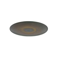 ASSIETTE À DESSERT GRIS BRUN EN GRÈS CÉRAMIQUE 22 CM