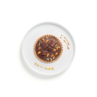 PLAT À DESSERT BLANC EN GRÈS CÉRAMIQUE 16 CM