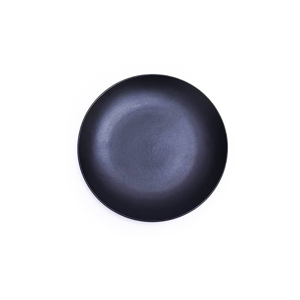 ASSIETTE À DESSERT NOIR EN GRÈS CÉRAMIQUE 20 CM