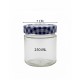 POT EN VERRE TRANSPARANT AVEC COUVERCLE 250 ML