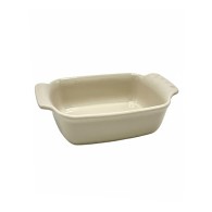 PLAT À FOUR CRÈME CARRÉ EN GRÈS CÉRAMIQUE 30 CM