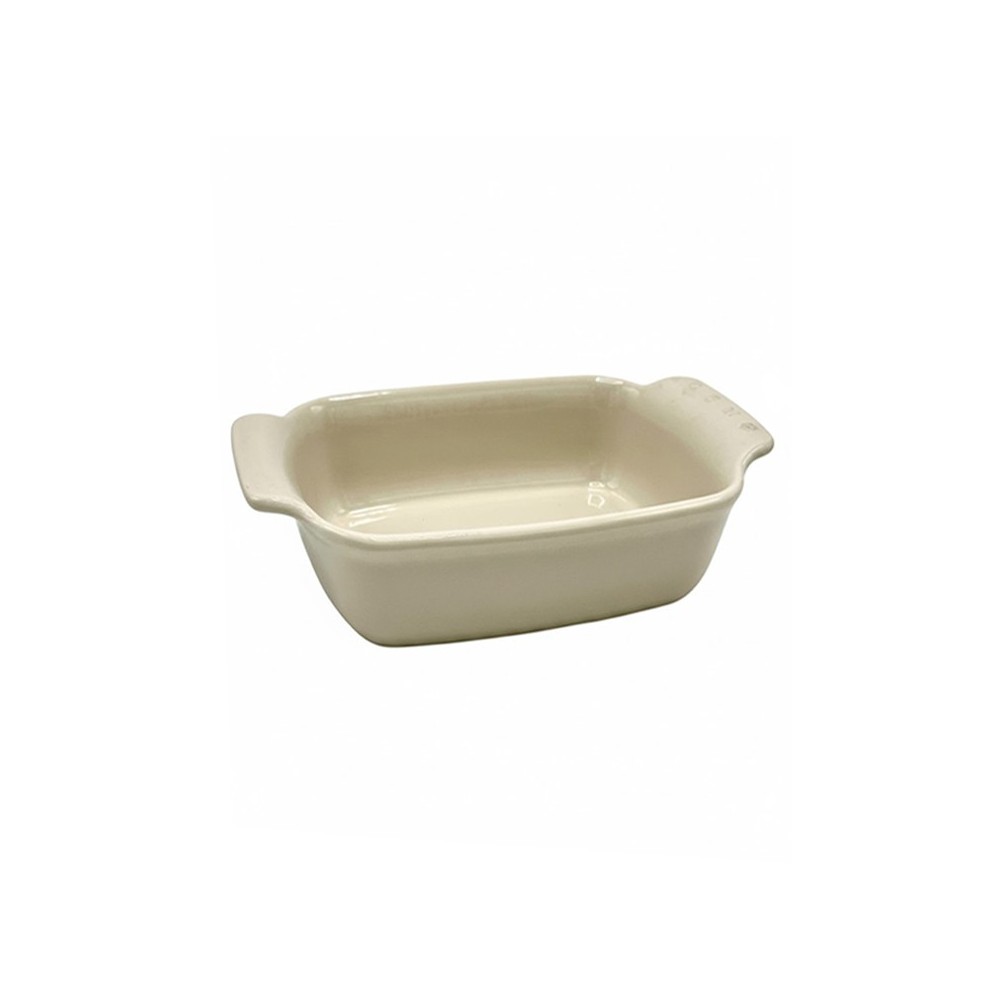 PLAT À FOUR CRÈME CARRÉ EN GRÈS CÉRAMIQUE 30 CM