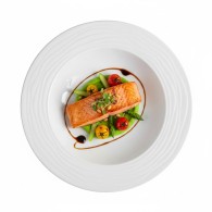 ASSIETTE CREUSE GASTRO BLANCHE EN PORCELAINE Ø 29 CM