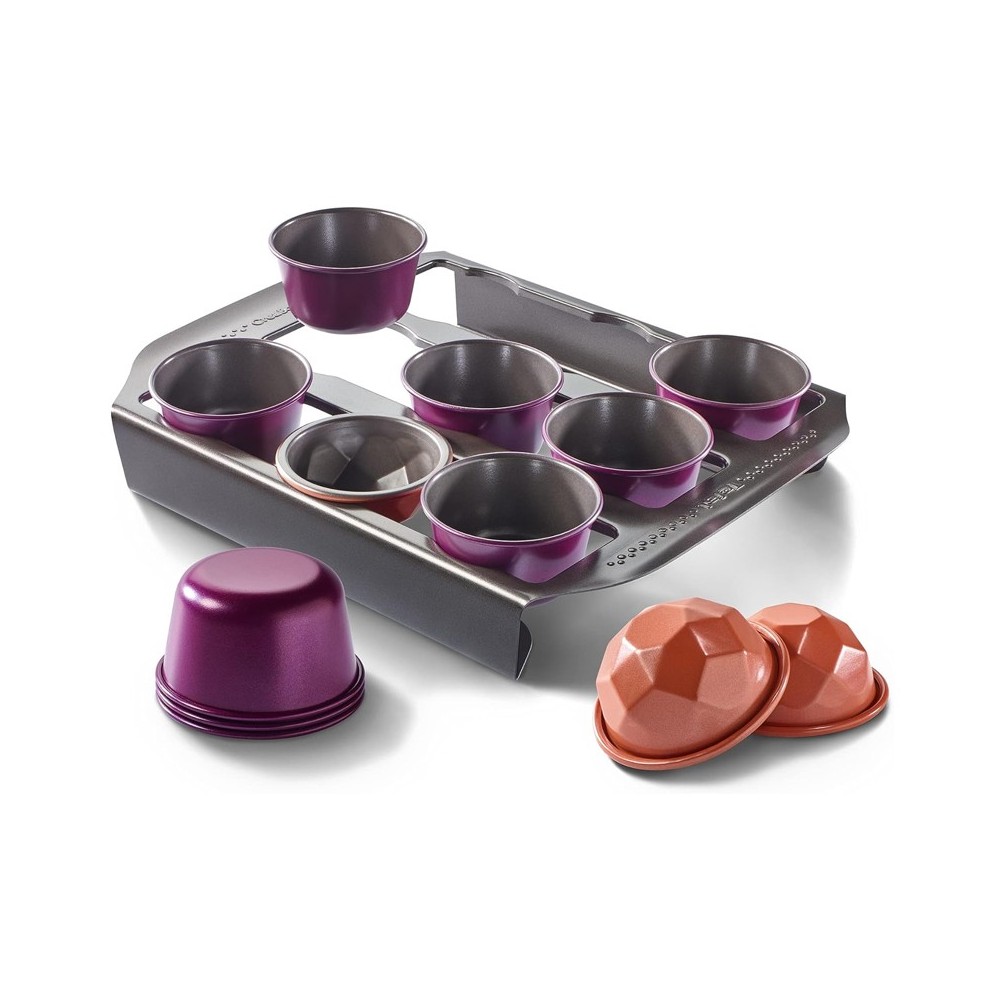SET DE 12 MOULES À MUFFINS AVEC SUPPORT - TEFAL Creabake SET DE 12 MOULES À MUFFINS AVEC SUPPORT - TEFAL Creabake