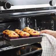 SET DE 12 MOULES À MUFFINS AVEC SUPPORT - TEFAL Creabake