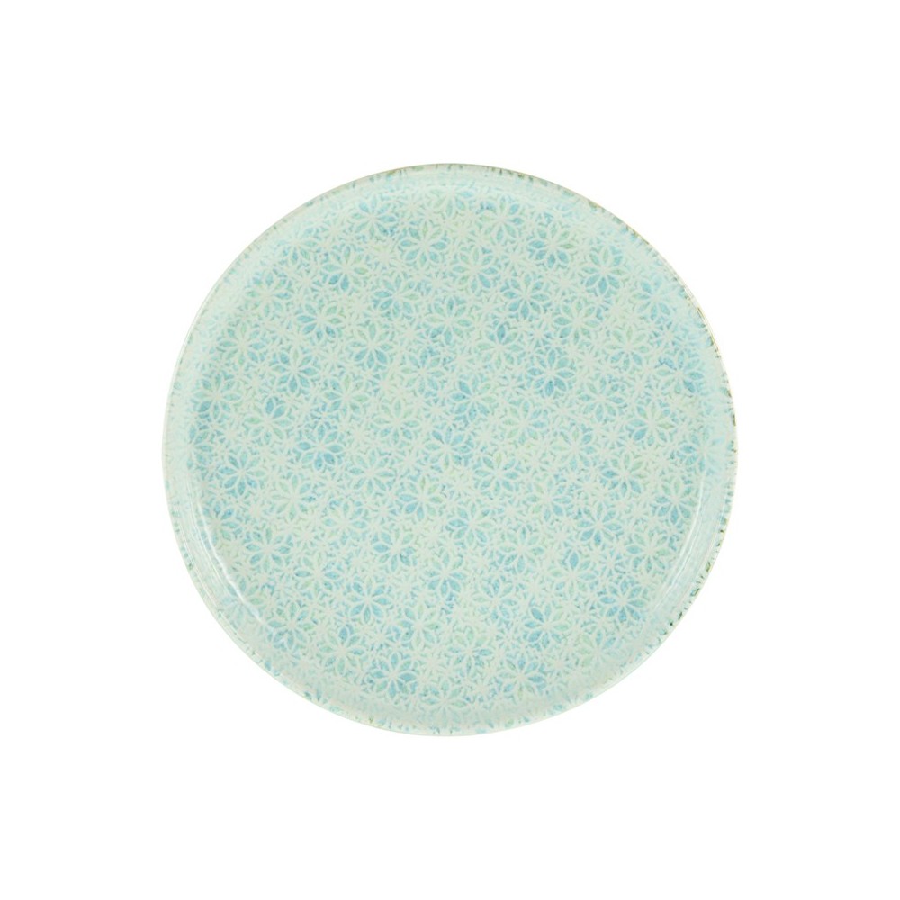 PLAT PIZZA BLEU PASTEL EN GRÈS CÉRAMIQUE 28 CM