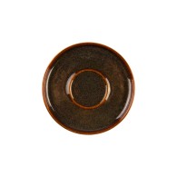 SOUCOUPE MARRON EN GRÈS CÉRAMIQUE 14 CM