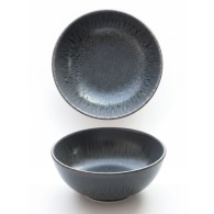 RAMEQUIN GRIS EFFET CRAQUELÉ EN GRÈS CÉRAMIQUE 12 CM