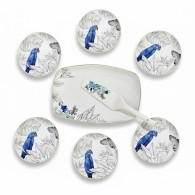 SERVICE À GATEAU RECTANGULAIRE COMPOSÉ DE 8 PIÈCES