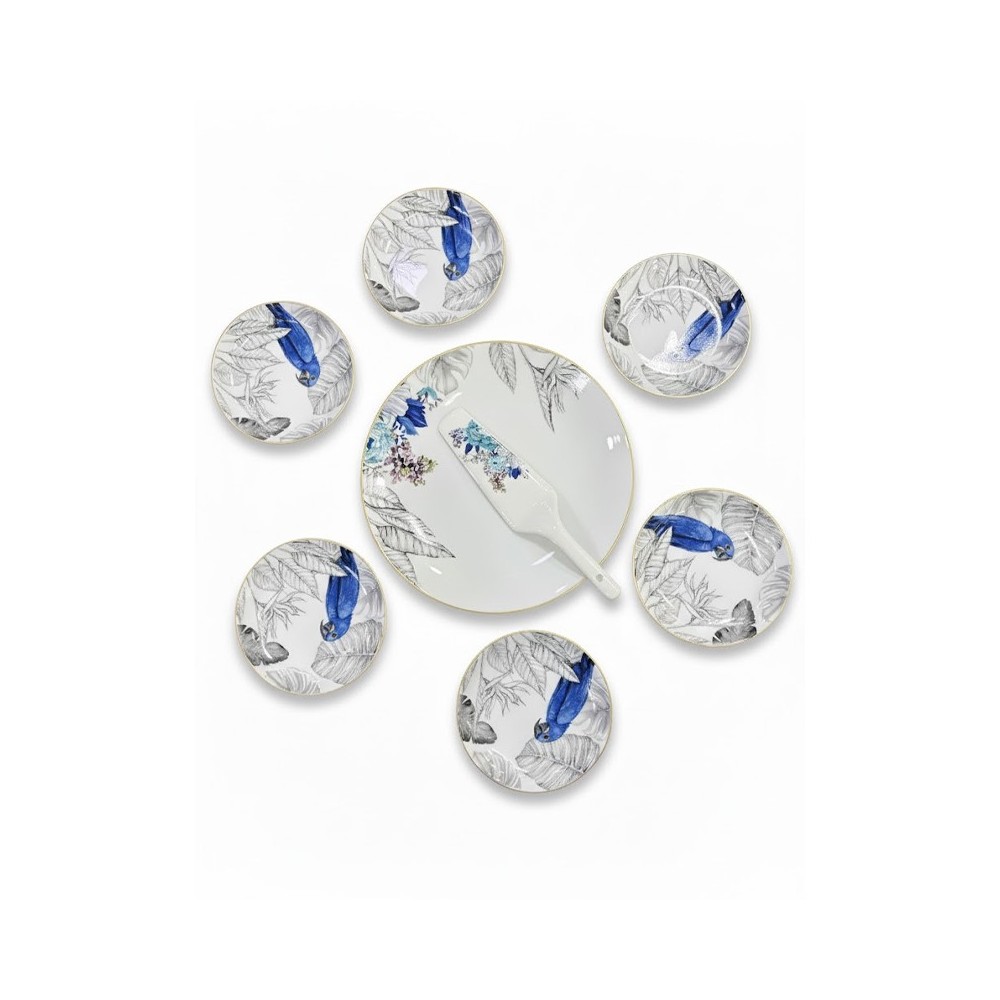 SERVICE À GATEAU ROND COMPOSÉ DE 8 PIÈCES