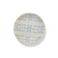 SERVICE À GATEAU NOIRE ROND COMPOSÉ DE 8 PIÈCES