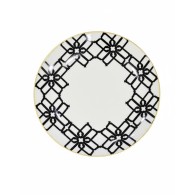 SERVICE À GATEAU NOIRE ROND COMPOSÉ DE 8 PIÈCES