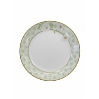 SERVICE À GATEAU VERT ROND COMPOSÉ DE 8 PIÈCES