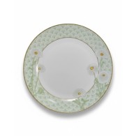 SERVICE À GATEAU VERT ROND COMPOSÉ DE 8 PIÈCES