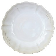 PLAT DE SERVICE ROND CRÈME "Alentejo" EN GRÈS CÉRAMIQUE 34 CM