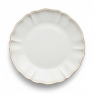 ASSIETTE PLATE BLANC IVOIRE EN GRÈS CÉRAMIQUE 27 CM