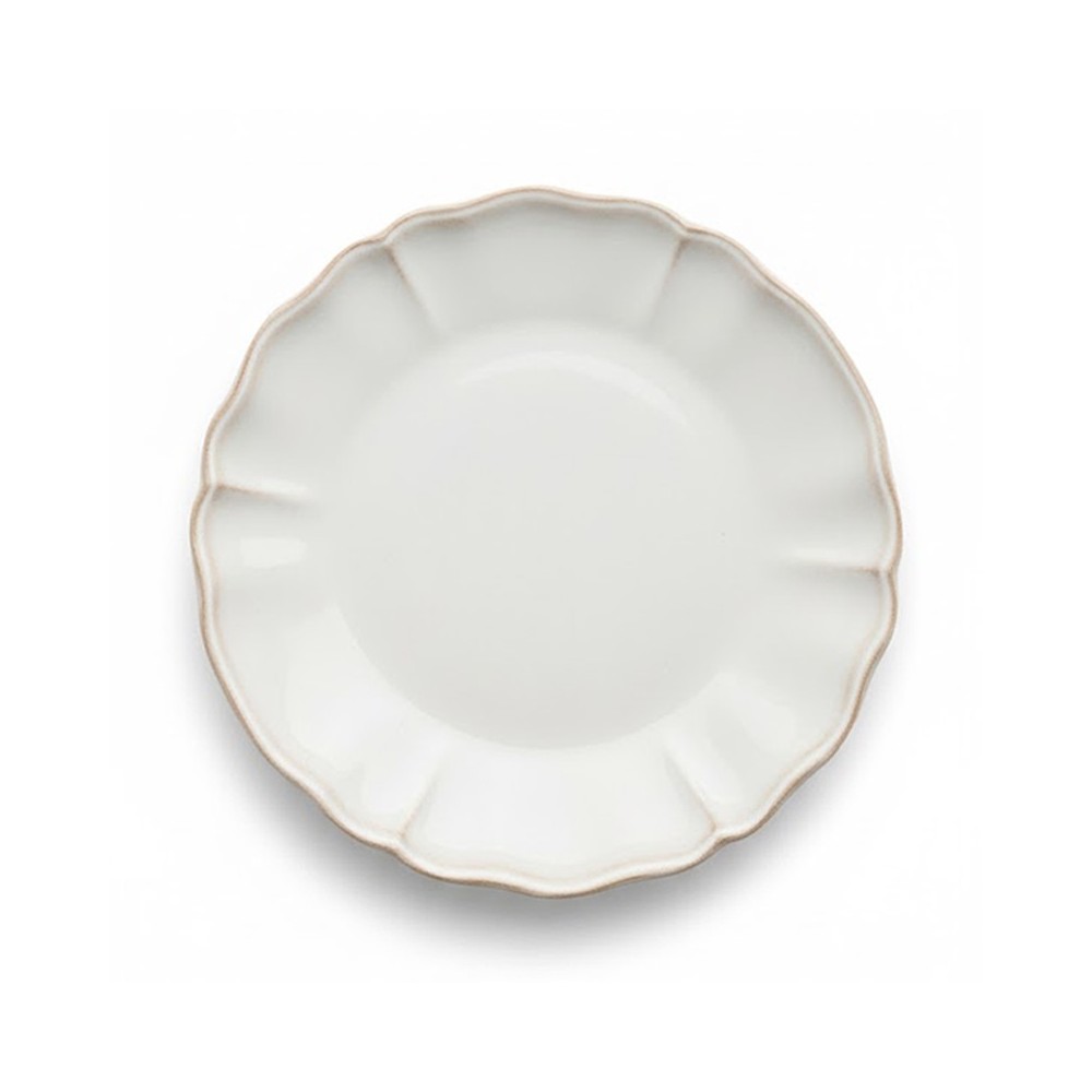 ASSIETTE PLATE BLANC IVOIRE EN GRÈS CÉRAMIQUE 27 CM