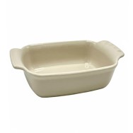 PLAT À FOUR CRÈME CARRÉ EN GRÈS CÉRAMIQUE 30 CM