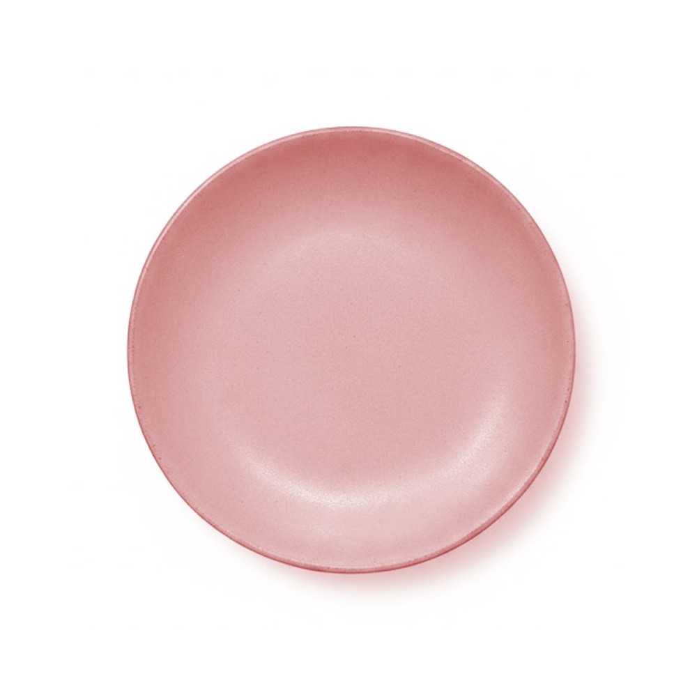 ASSIETTE PLATE ROSE EN GRÈS CÉRAMIQUE 28 CM