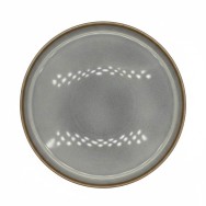 PLAT PIZZA GRIS NUANCÉ EN GRÈS CÉRAMIQUE 28 CM