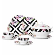 SERVICE À TABLE FLEUR DE 25 PIÈCES