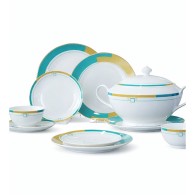 SERVICE SOUPIÈRE À TABLE 2 COULEUR DE 25 PIÈCES