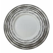 SERVICE D’ASSIETTES À MOTIFS BANDE 36 PIÈCES