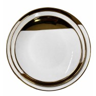 SERVICE D’ASSIETTES À MOTIFS DORÉ 36 PIÈCES