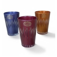 SET DE 6 VERRES À THÉ MOTIFS ZIGZAG COLORÉS 15 CL