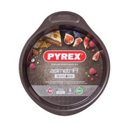 MOULE À GÂTEAU EN MÉTAL PYREX  26 CM, MARRON