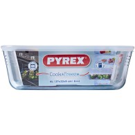 PLAT EN VERRE PYREX COOK & FREEZE AVEC COUVERCLE - 4 L